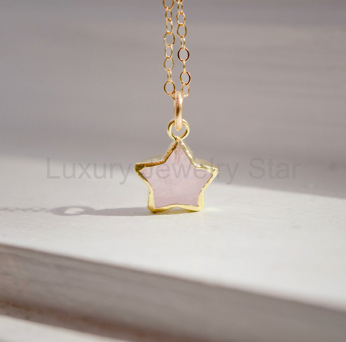 Rose Quartz Stargazer Necklace - image 5