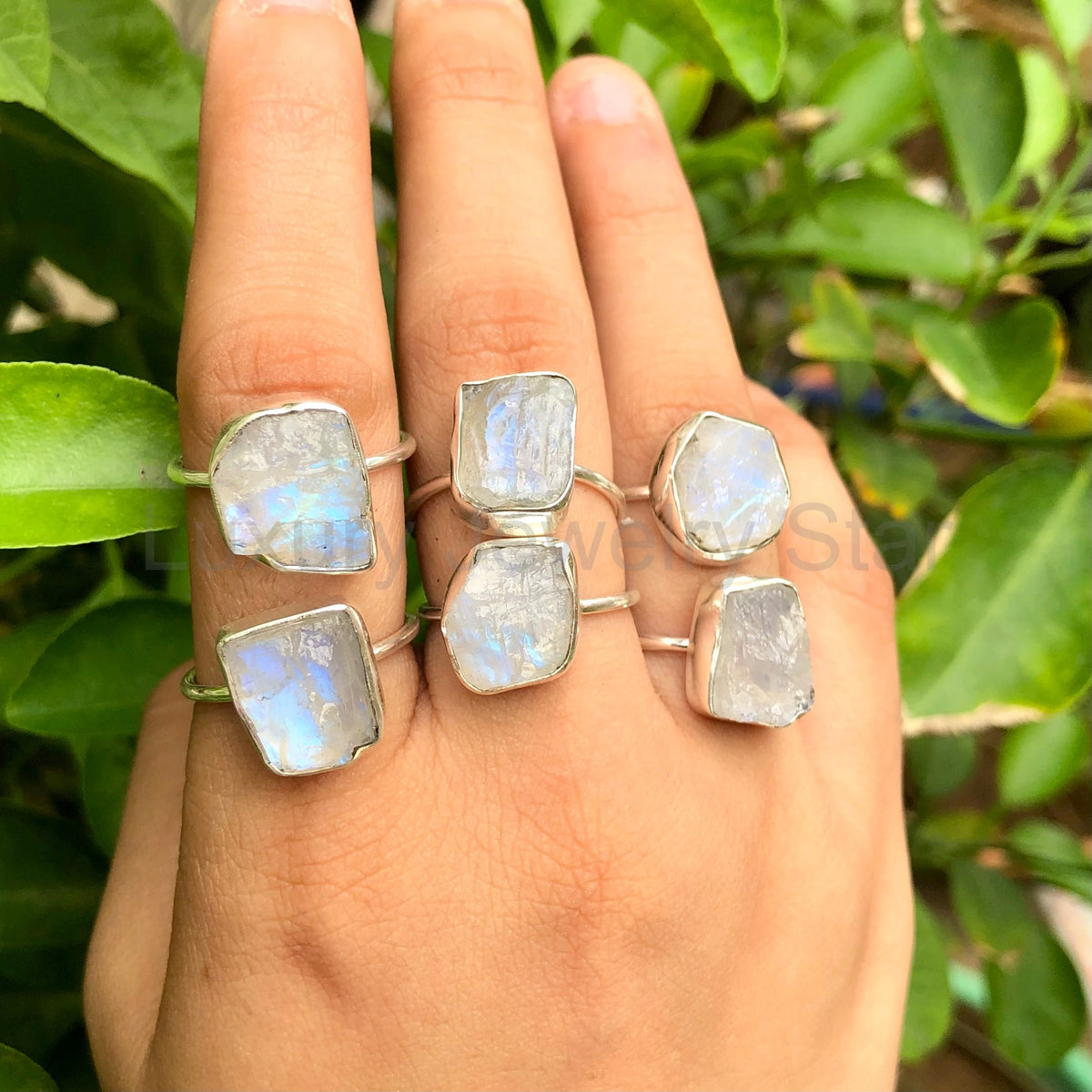 Rainbow Moonstone Ring, 925 Sterling Silver Handmade Women's Ring, Natural Gemstone Silver - image 3