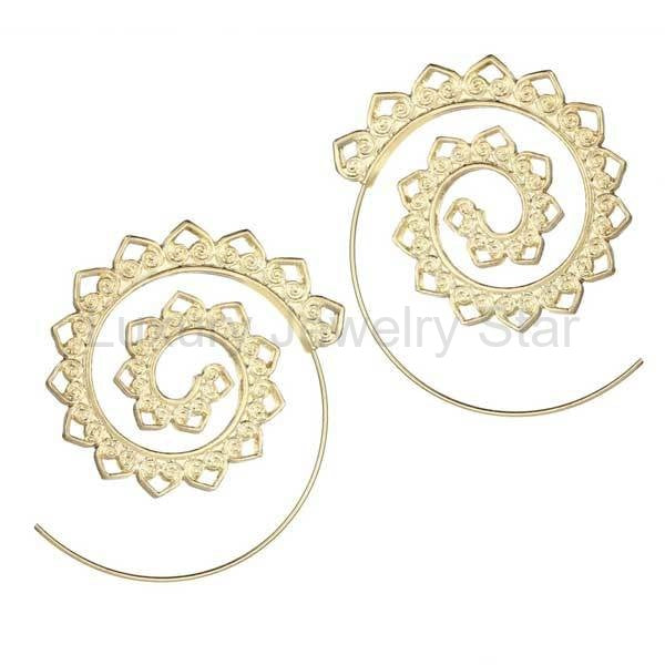 Bohemian Spiral Earrings - image 4