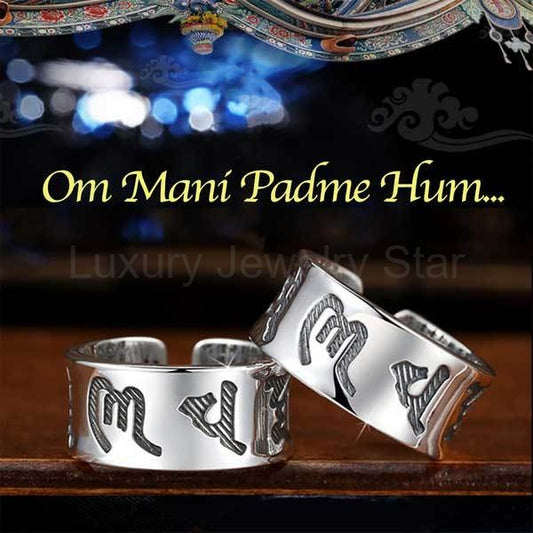 Buddhist Mantra Heart Sutra Ring - image 2