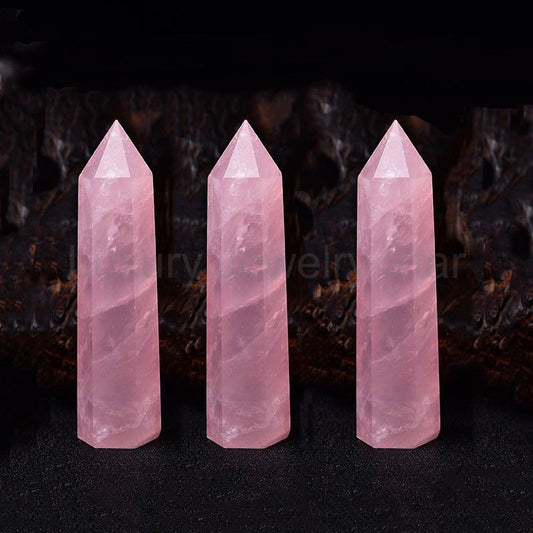 Rose Quartz Crystal Wand - image 2