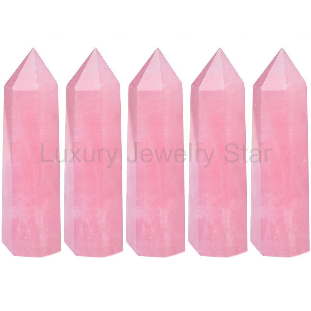Rose Quartz Crystal Wand - image 8