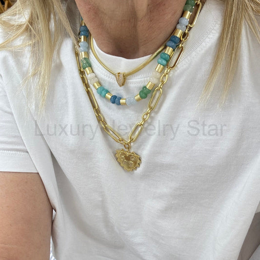 Coastal Dream Hand-Beaded Necklace - image 2