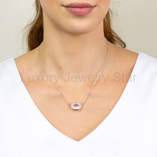 Rose Quartz Necklace - image 2