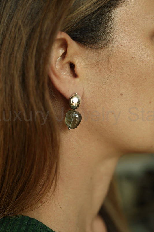 MOSS AQUAMARINE DROP EARRING - image 2