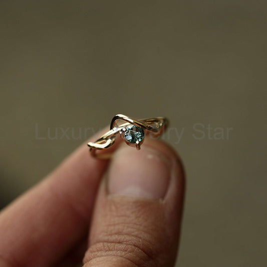 SAPPHIRE VINE RING - image 2