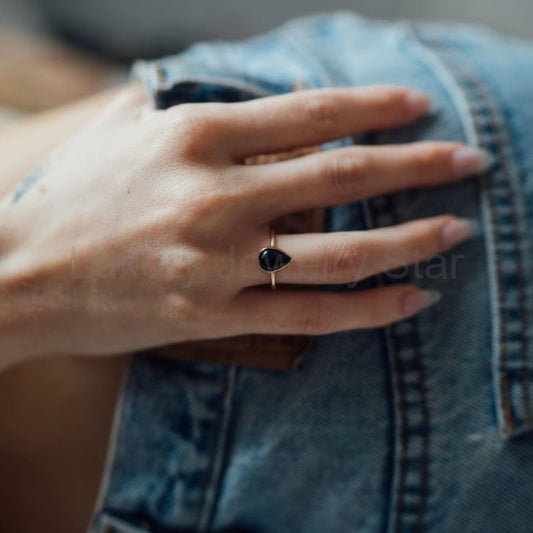 Paint it Black Onyx Ring - image 2
