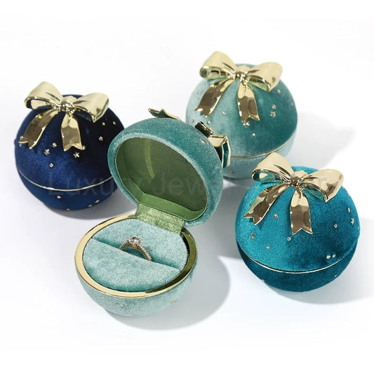 Romantic Spherical Bow-knot Jewelry Box for Ring and Necklace - image 2