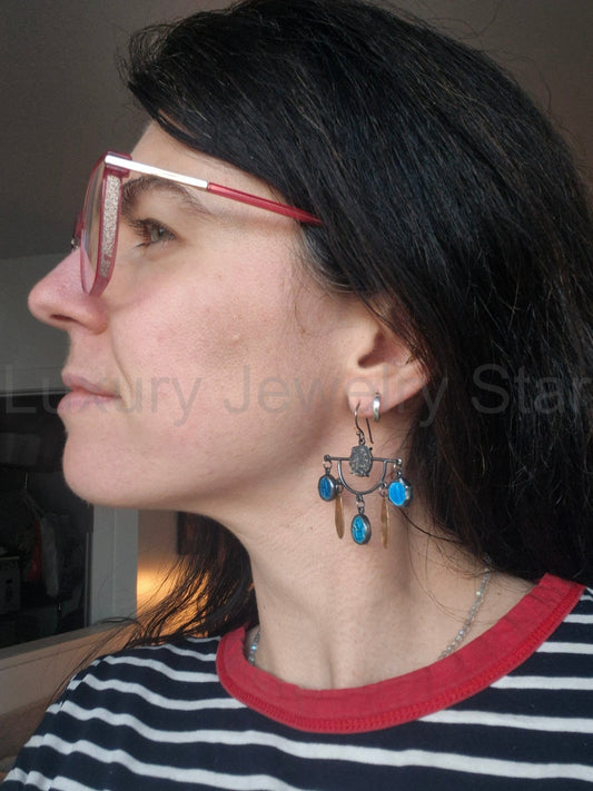 Modern Relic Mother Mary Earrings - image 2