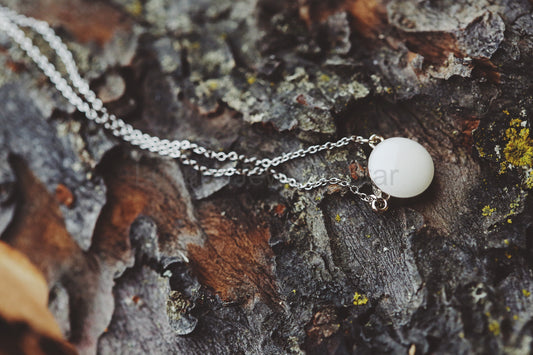 Solid gold round necklace - image 2