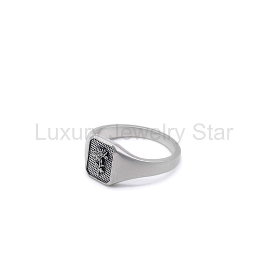 Silver Chrysanth Ring - image 2