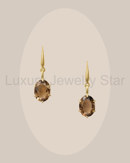 Smokey Quartz Bling Earring - image 2