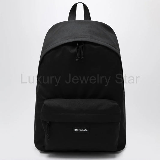 Balenciaga - Black Explorer backpack with logo patch - image 2
