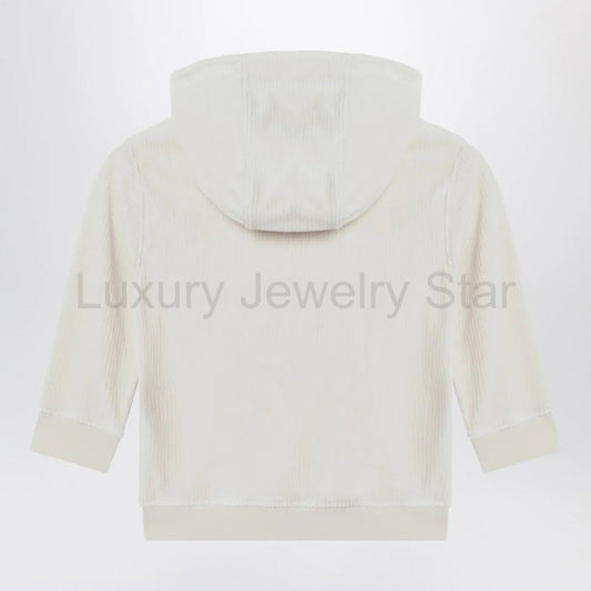 Givenchy - Cream ribbed hoodie - image 2