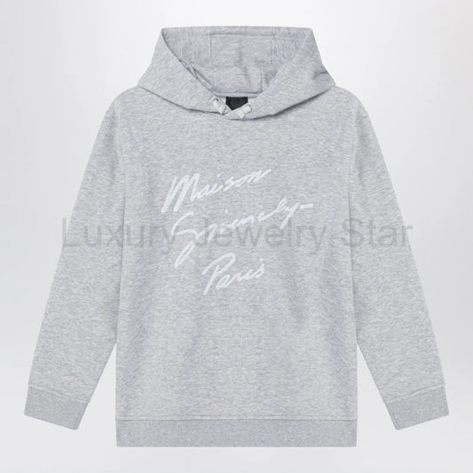 Givenchy - Grey hoodie with embroidered logo - image 2