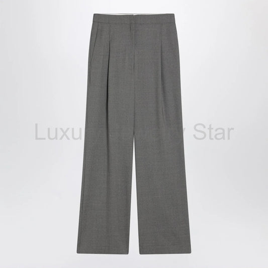 LouLou De Saison - Wide grey wool pants - image 2