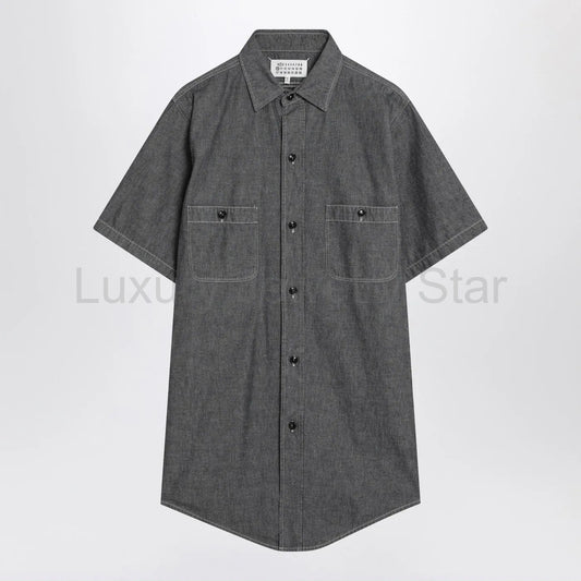 Maison Margiela - Gray cotton shirt - image 2