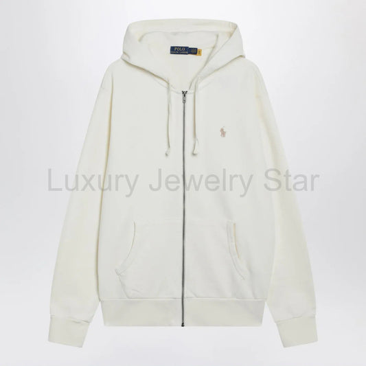 Polo Ralph Lauren - Ivory cotton zip-up sweatshirt - image 2