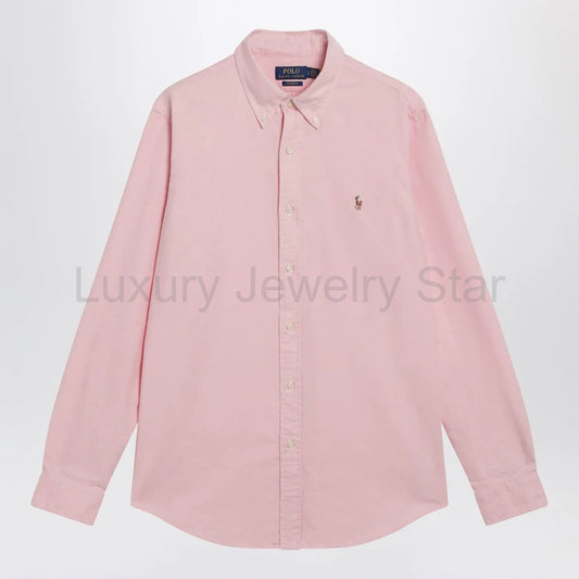 Polo Ralph Lauren - Pink Oxford Custom-Fit shirt - image 2