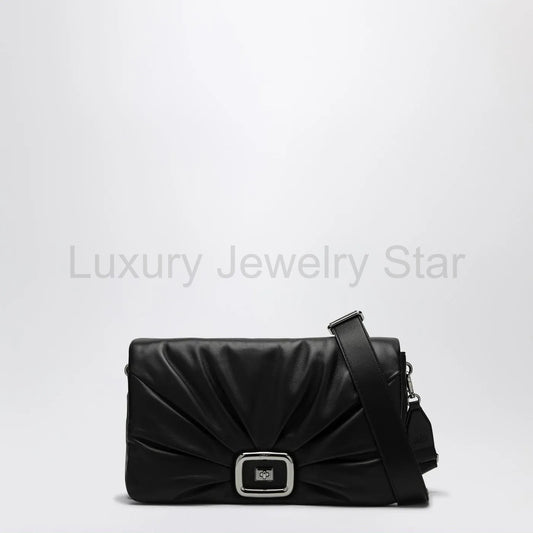 ROGER VIVIER - Viv' Choc Large black leather bag - image 2