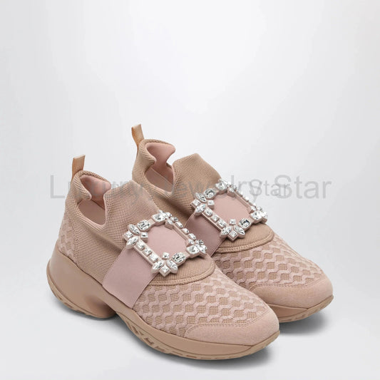 ROGER VIVIER - Viv' Run trainers with crystals collant-coloured - image 2