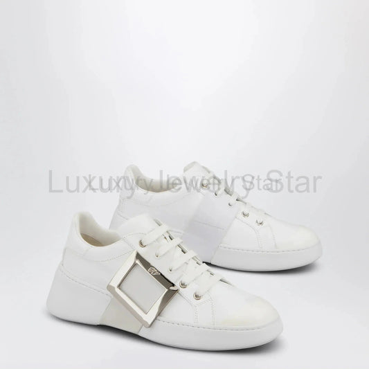 ROGER VIVIER - Viv' Skate sneakers in white leather - image 2