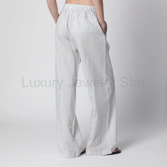Róhe - Silk striped pajama trousers - image 2