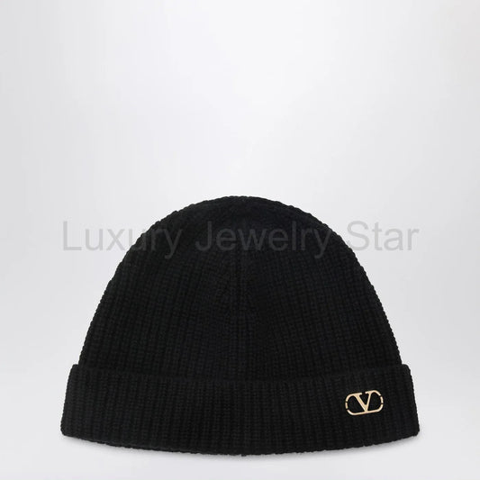 Valentino Garavani - VLogo Signature beanie black in cashmere - image 2