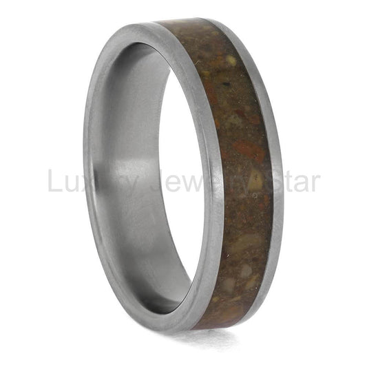 Baseball Field Sand Wedding Band or Memorial Ring - image 2