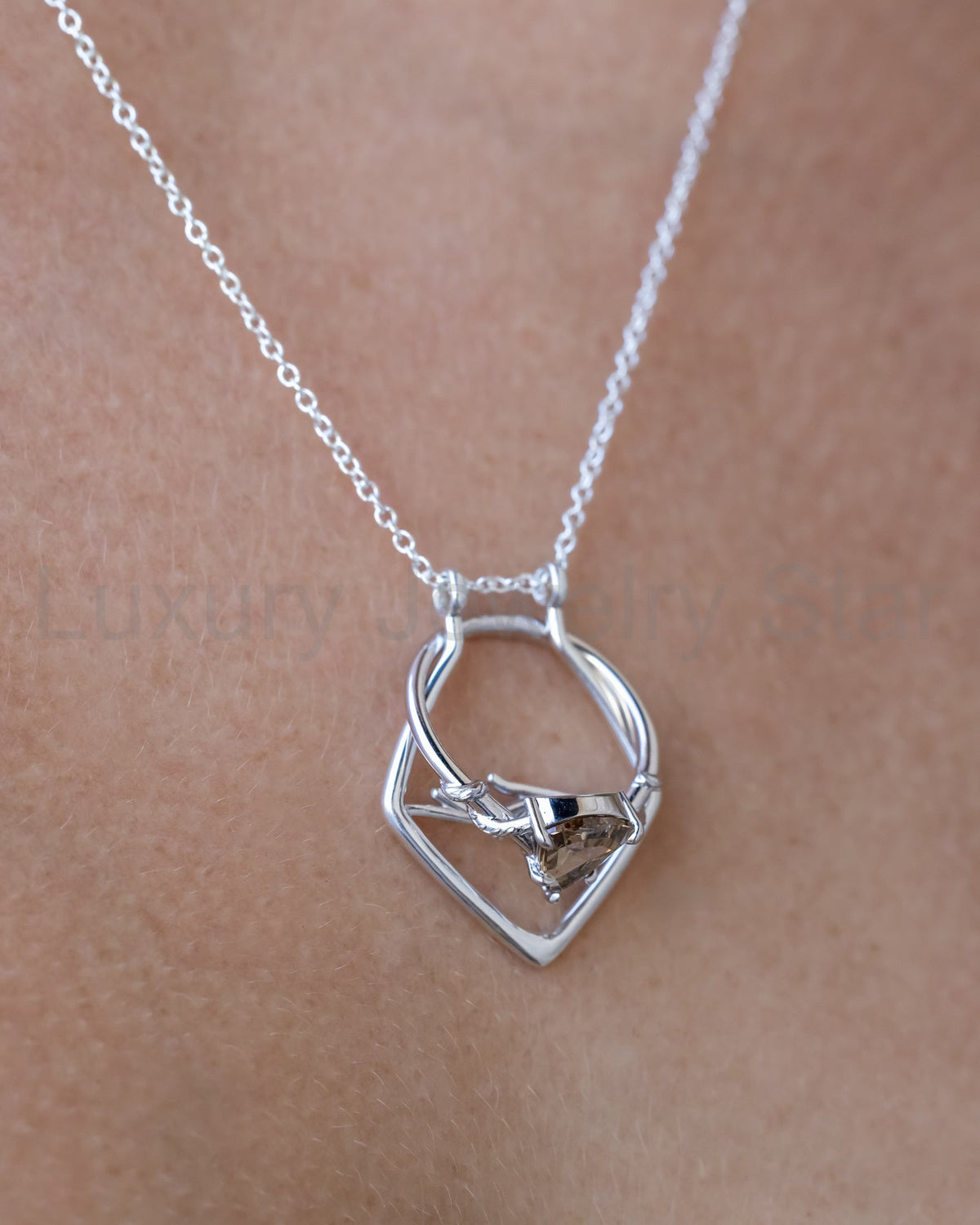 "Artemis" Ring Keeper Necklace - image 5