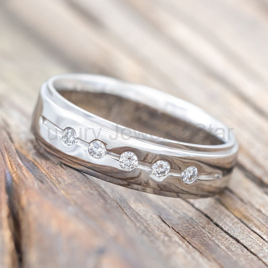 "Winslow" - Engagement Ring With Diamond Accents - image 2
