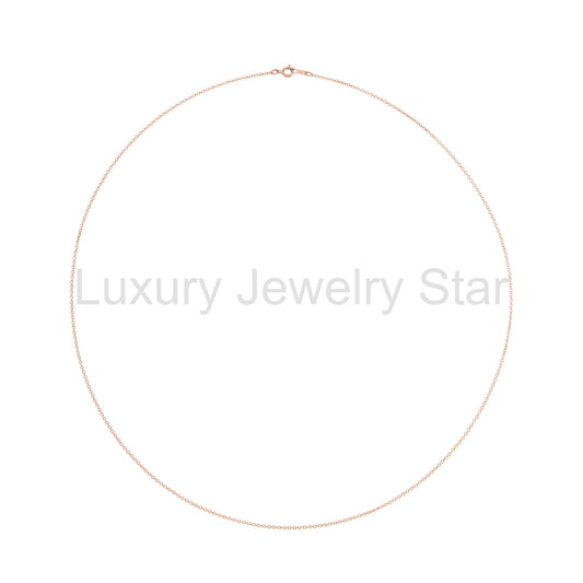 Cable Chain with Spring Ring Clasp 1mm - image 2