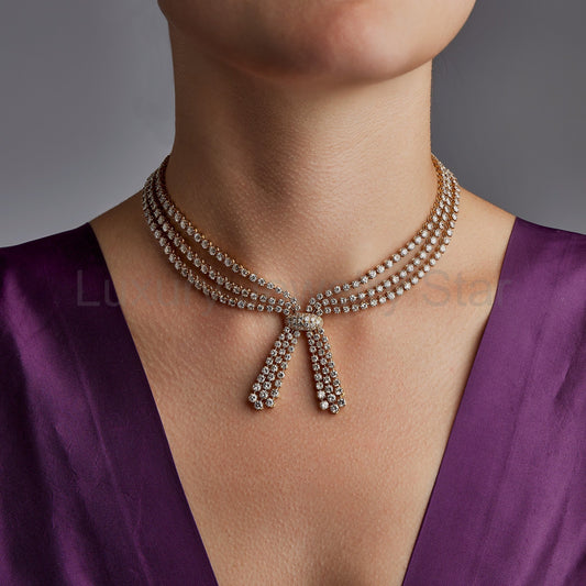 Cartier Paris Diamond Tassel Necklace - image 2