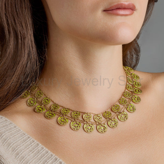 Louis Comfort Tiffany for Tiffany & Co. Enamel Necklace - image 2