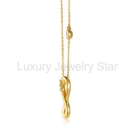 Infinite Love Moissanite Pendant Necklace - image 2