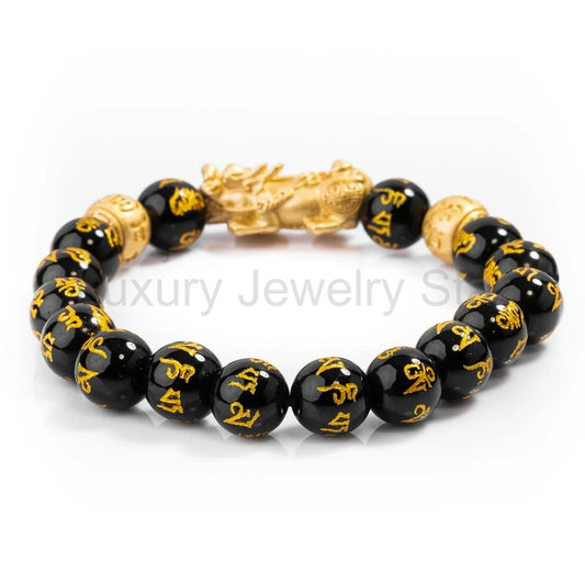 Feng Shui Black Obsidian Wealth Bracelet