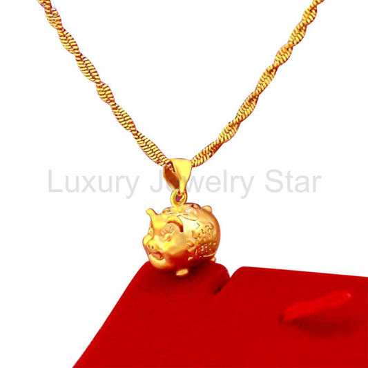FENG SHUI LUCKY PIG FORTUNE NECKLACE - image 2