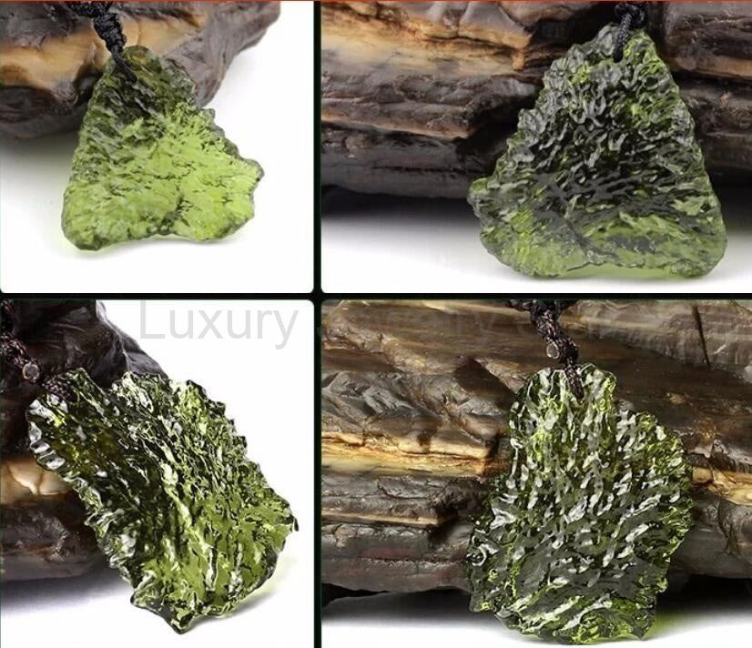 Raw Moldavite Healing Pendant - image 5