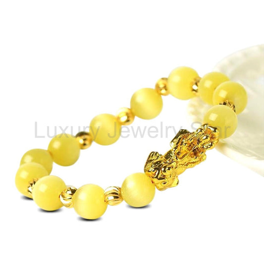 Wealth & Fortune Citrine Piyao Bracelet