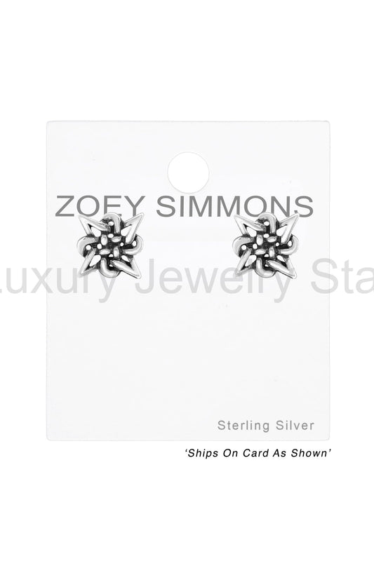 Sterling Silver Celtic Ear Studs - SS - image 2