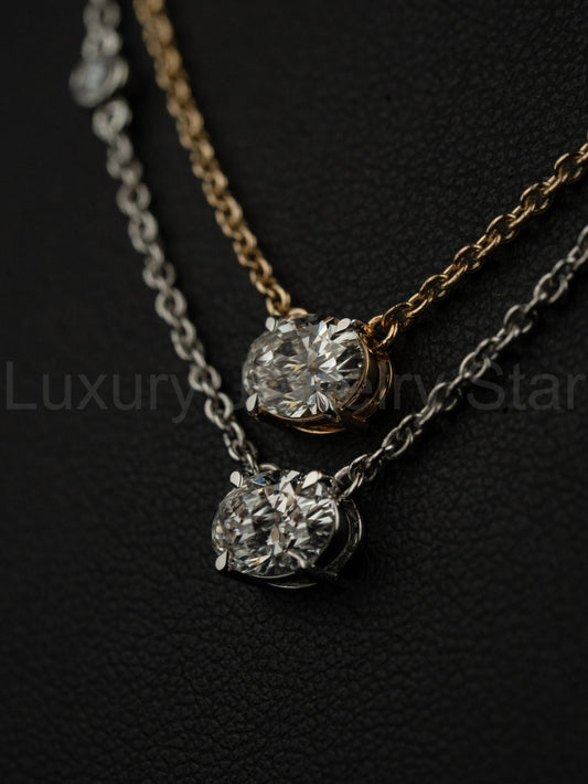 2.27 CTW Cushion Cut Lab-Grown Diamond Layered Necklace - image 2