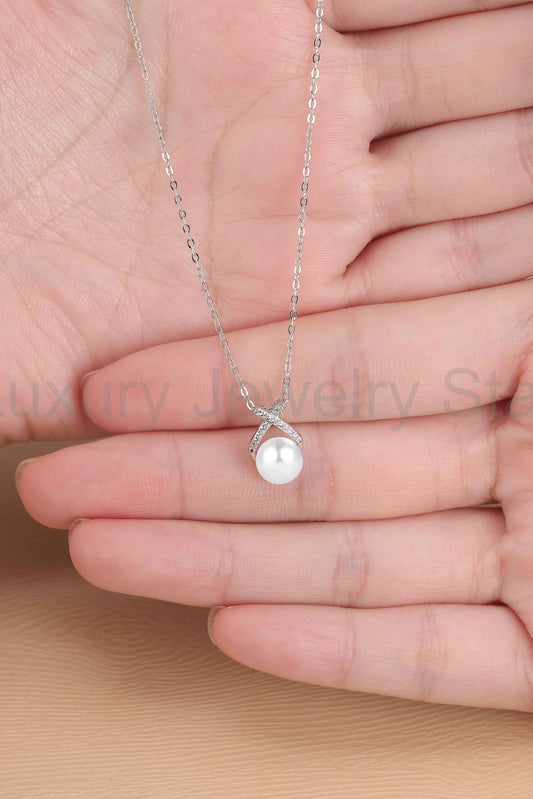 Mobius 7.5 mm 16 inch Akoya Pearl Necklace - Ready to Ship - image 2