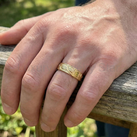 Apollo’s Laurel | Men’s Wedding Band