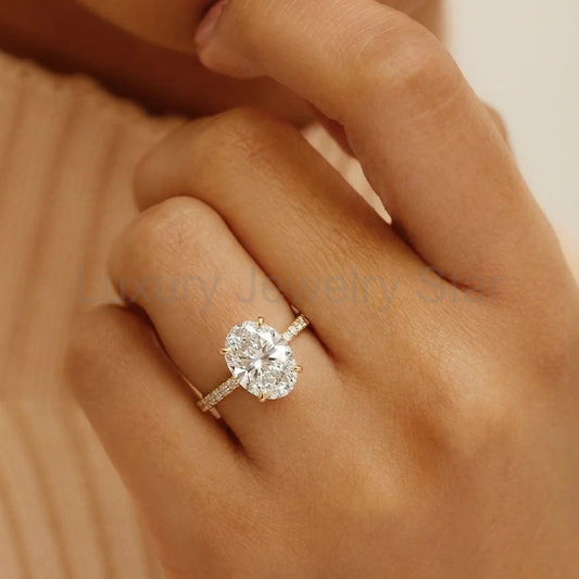 Victoria's Grace | 2CT Classic Oval Diamond Solitaire Engagement Ring