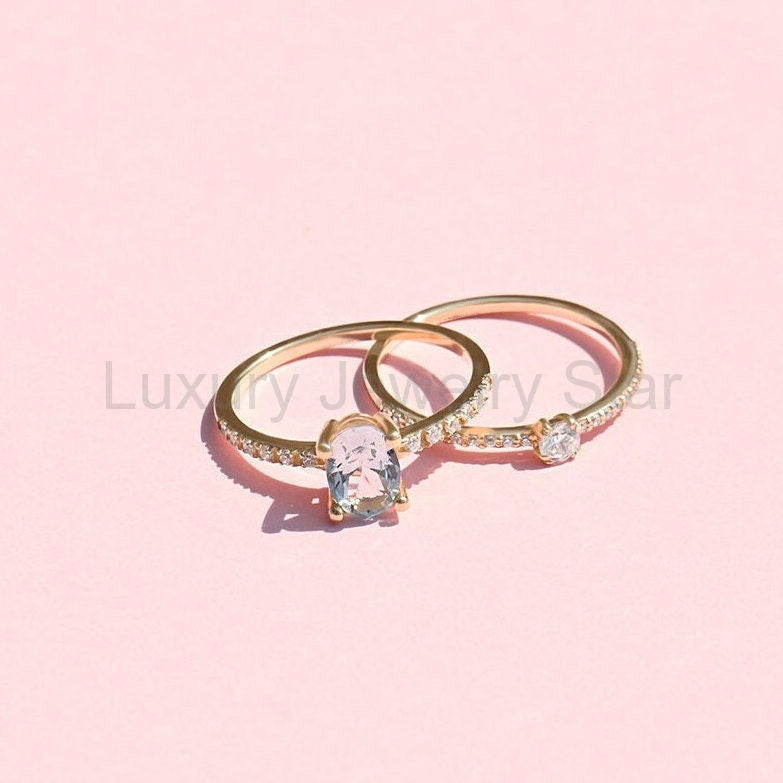 14K Solid Gold Diamond Solitaire Ring – Women's Minimalist Engagement Ring, Tiny Diamond - image 10