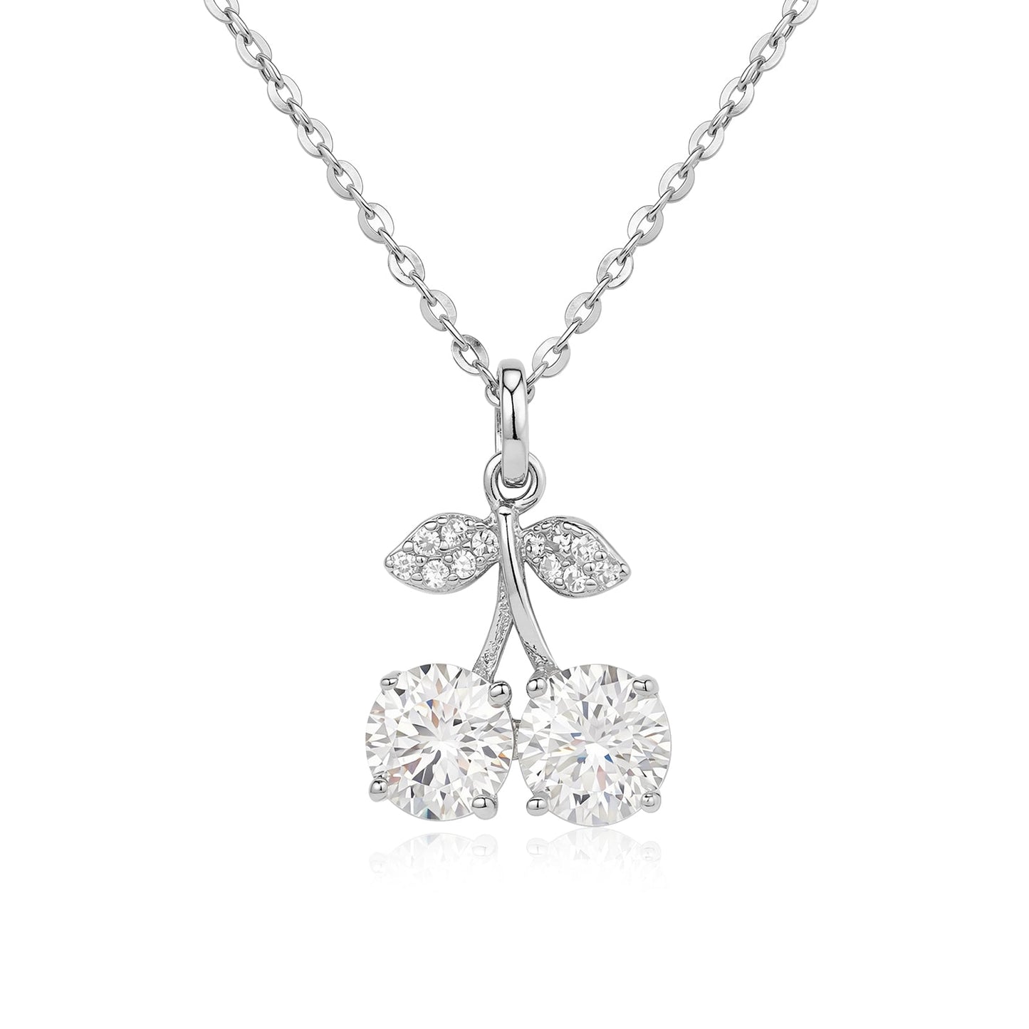 Cherry Moissanite Necklace