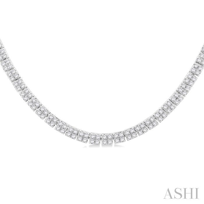 Double Row Diamond Necklace