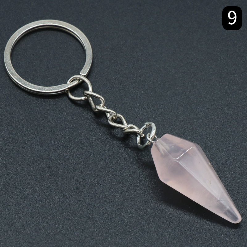 Gemstone Crystal Keychain Set - Natural Healing Stone - Crystal Gift Accessories - New!