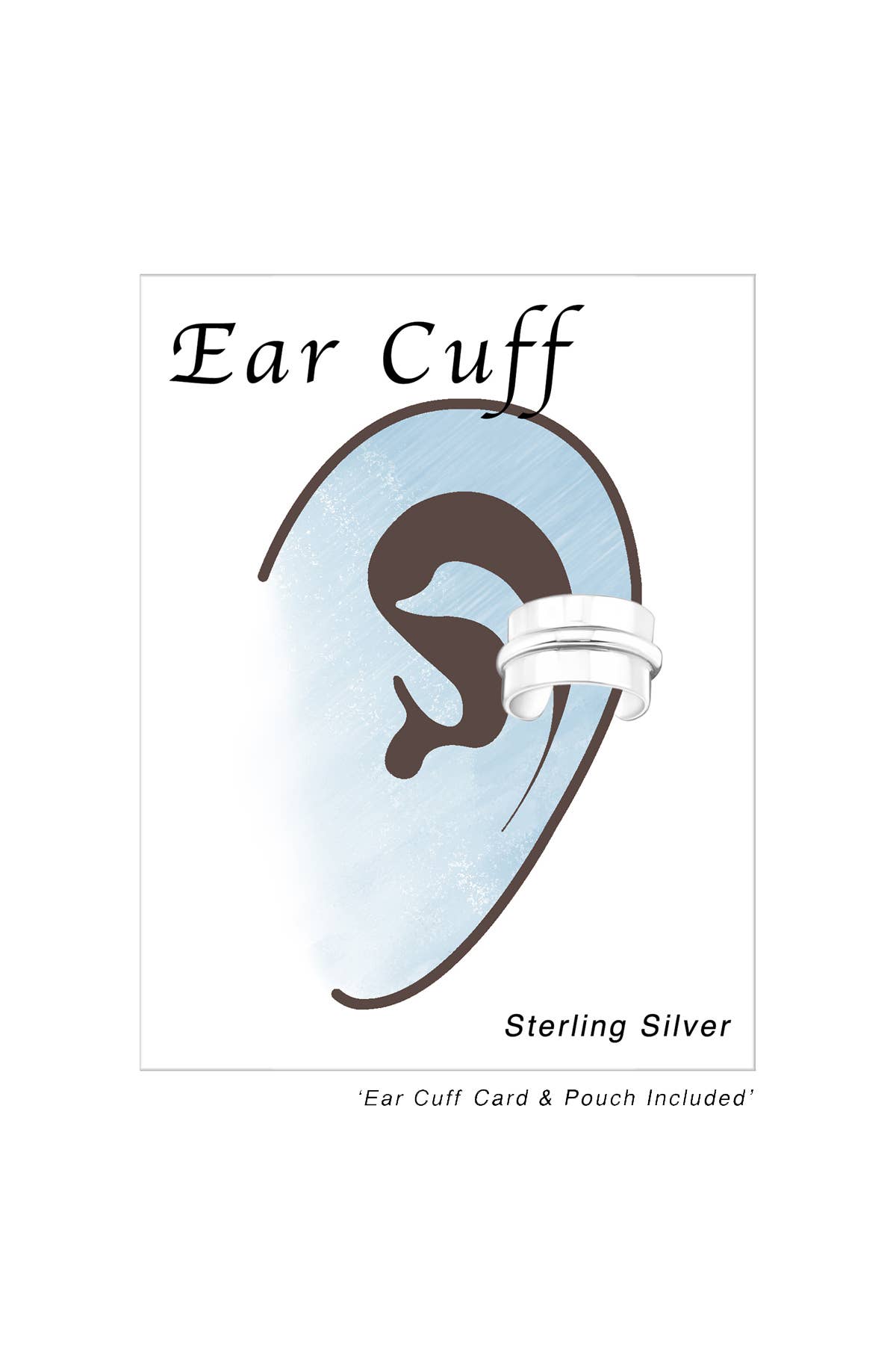 Sterling Silver Plain Ear Cuff - SS