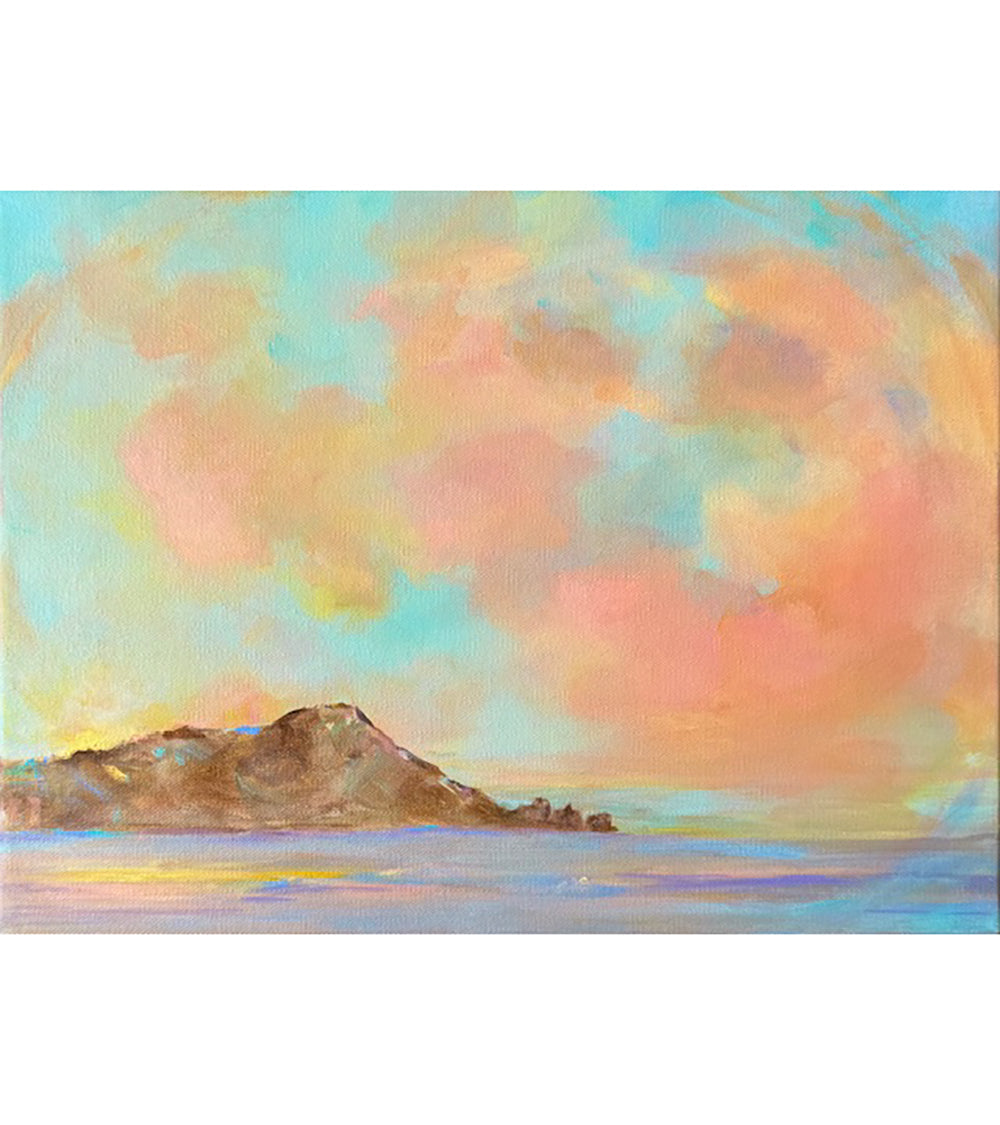 Aloha Kakahiaka Waikiki 12" x 16" by Sibet Alspaugh